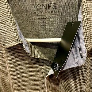Designer men polo shirt signature by Jones New York. New. Size XL